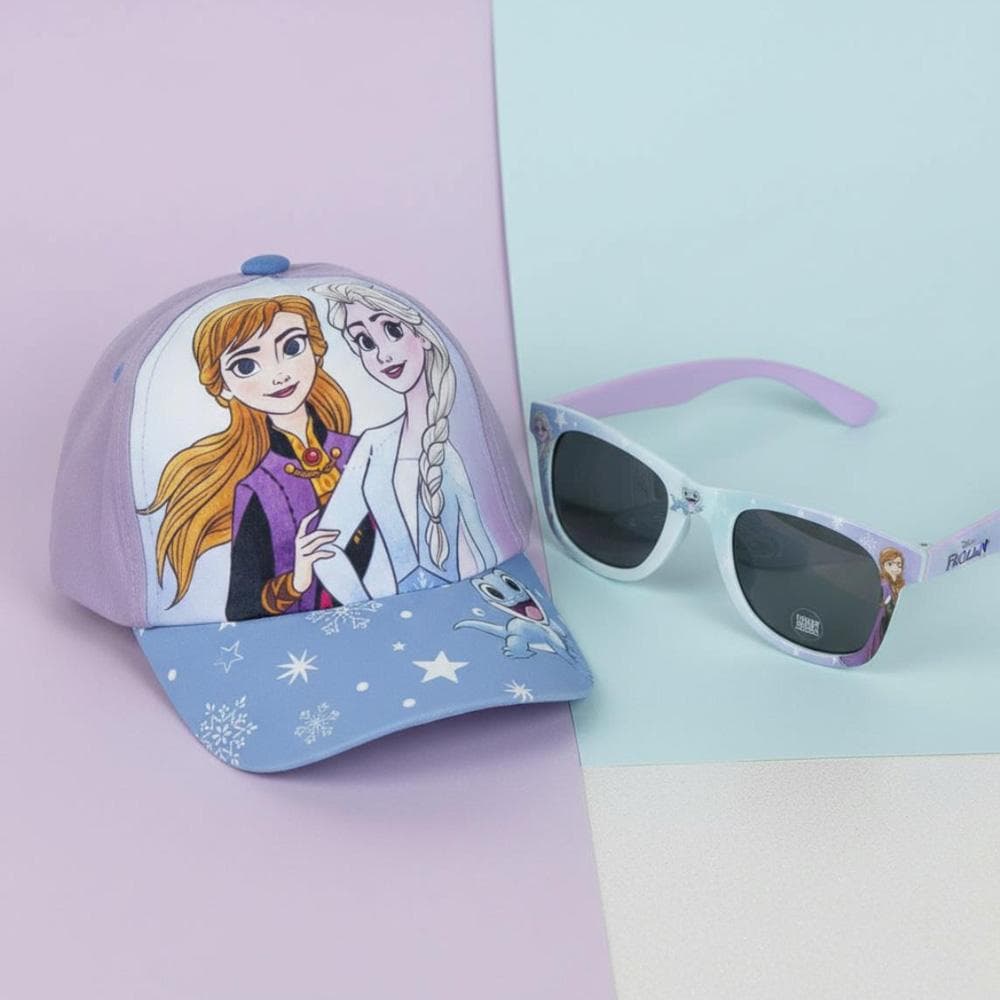 Kit Casquette + Lunette de Soleil Bleu/Mauve Enfant Sport Zone La Reine Des Neiges 2