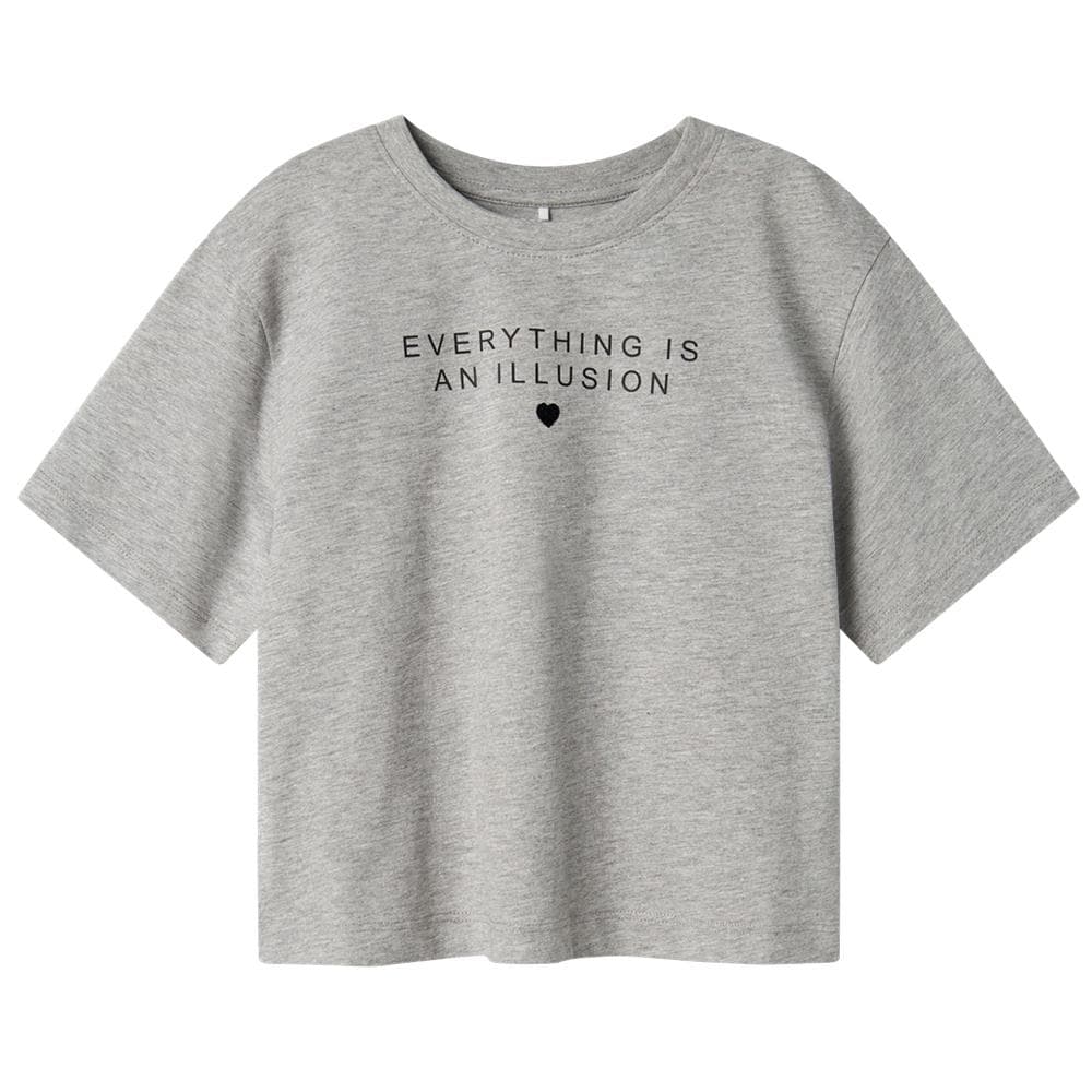 T-shirt Gris Fille Name it Fostinna 1