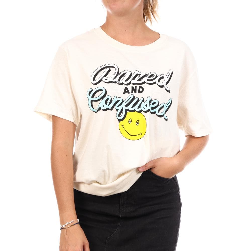 T-Shirt Blanc Femme Disney Dazed & Confused Script 1