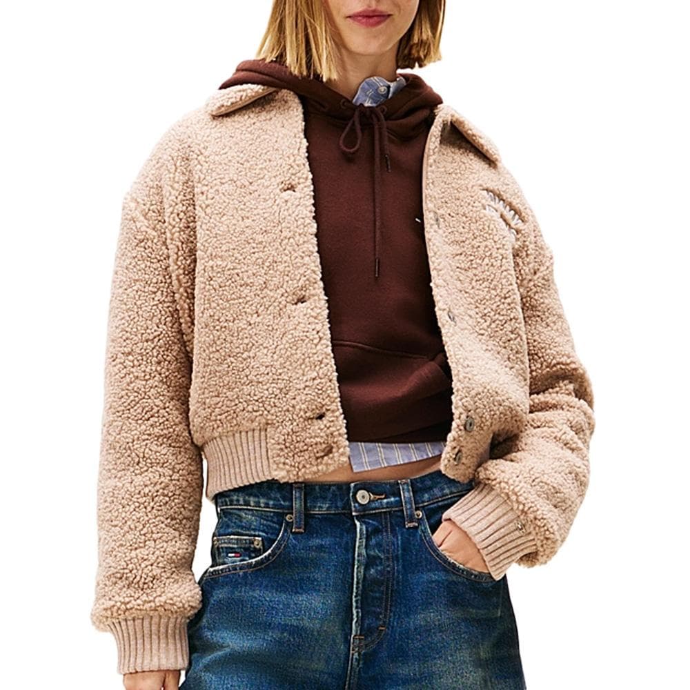 Veste Beige Femme Tommy Hilfiger Varsity 1