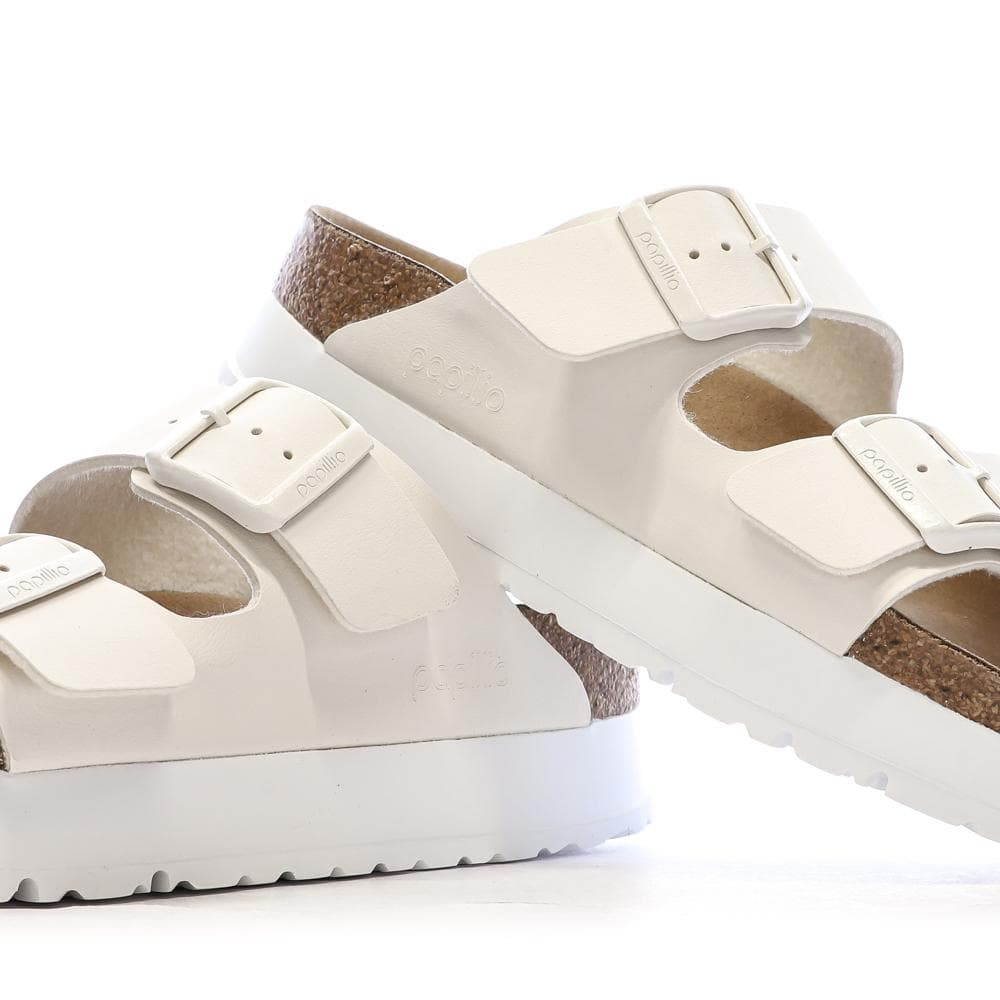 Sandales Beige Femme Birkenstock Arizona Papflex 7