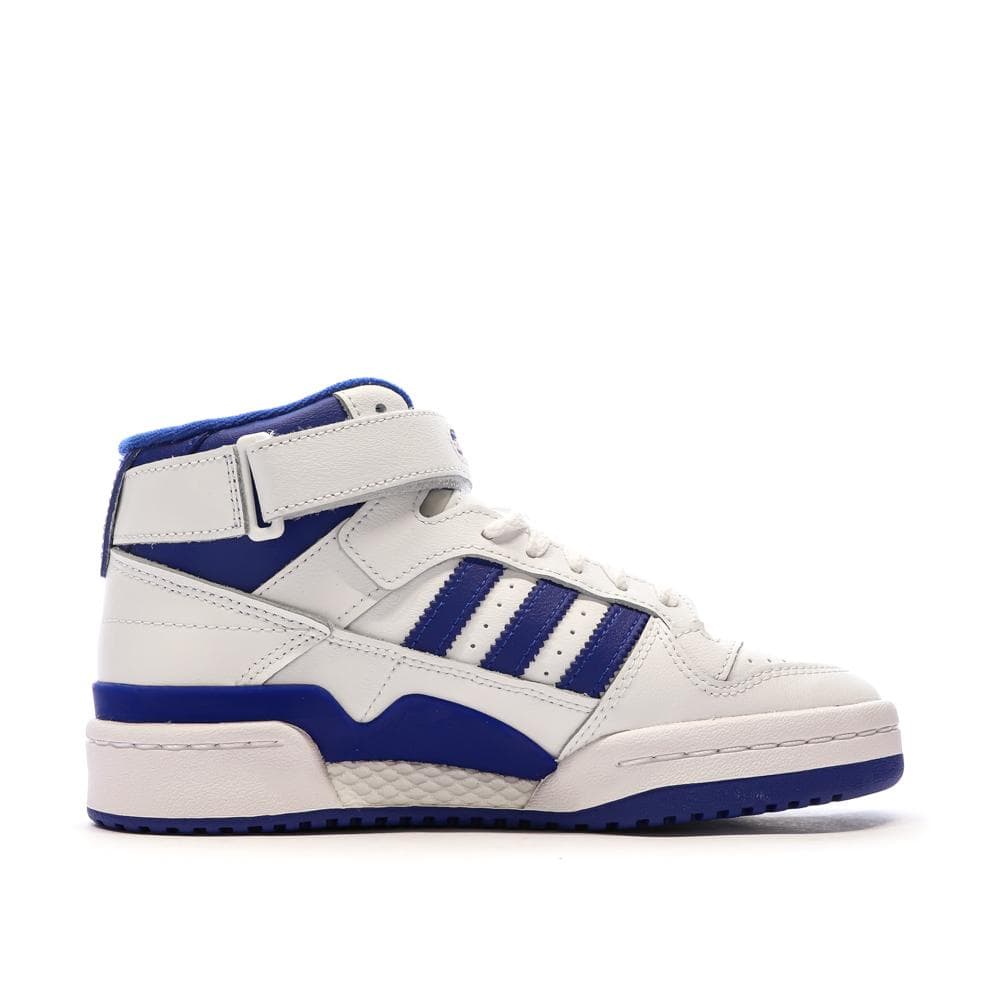 Baskets Blanches/Bleu Garçon Adidas Forum Mid 2