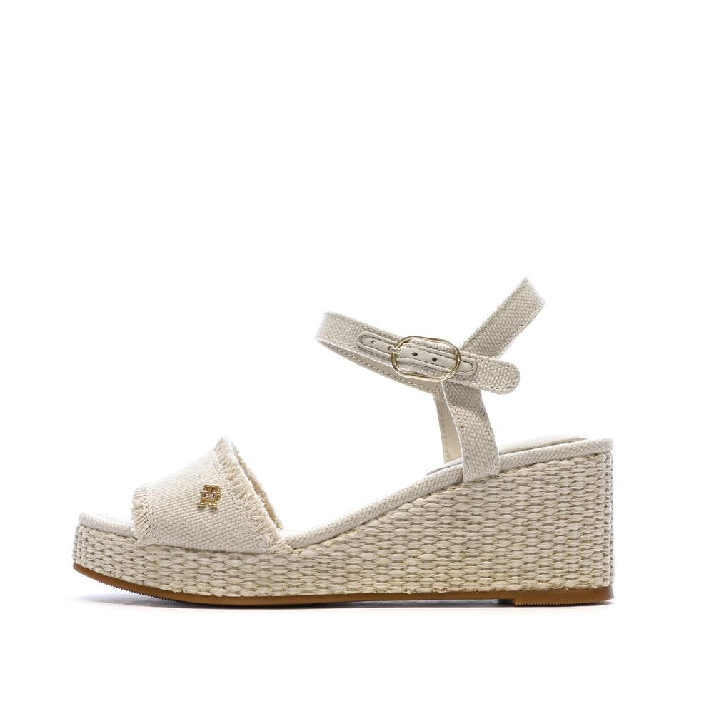 Sandales à Talons Beige Femme Tommy Hilfiger Wedgeee 1