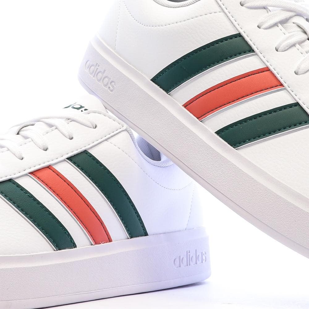 Baskets Blanc/Noir/Rouge Homme Adidas Grand Court 2.0 7