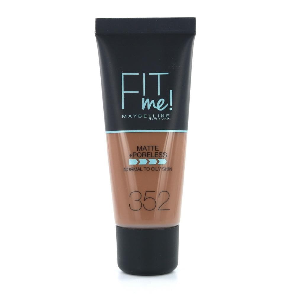 Fond de teint Fit Me ! Gemey Maybelline 352 Truffle Cacao 1