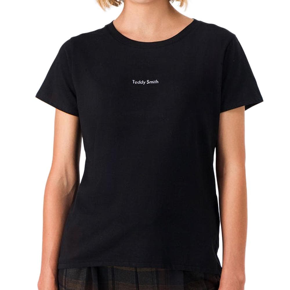 T-shirt Noir Femme Teddy Smith Ribelle 1