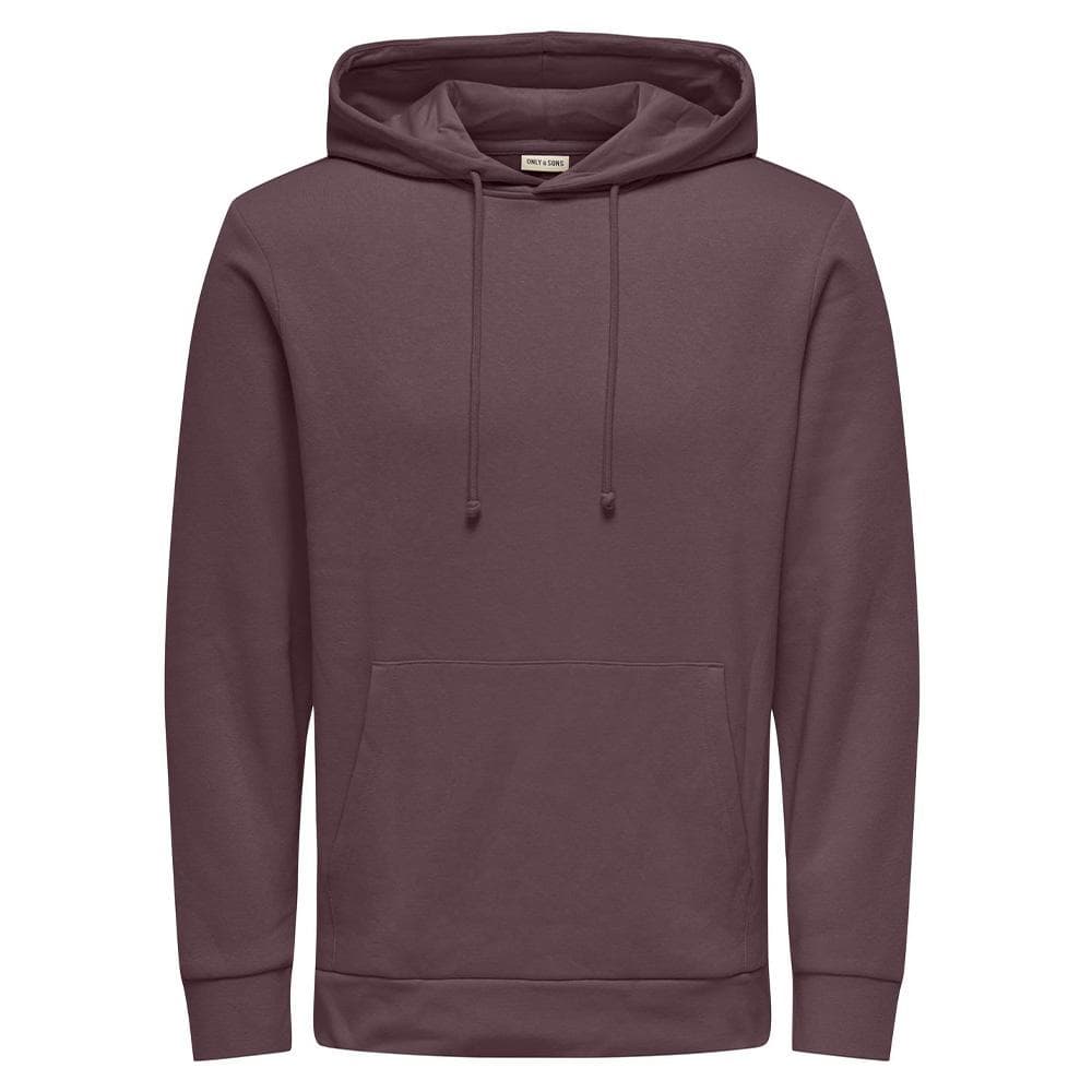 Sweat à capuche Prune Homme Only & Sons Hood 1