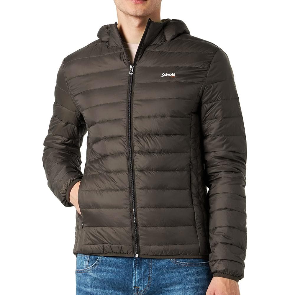 Doudoune Marron Homme Schott SILVERADORS 1