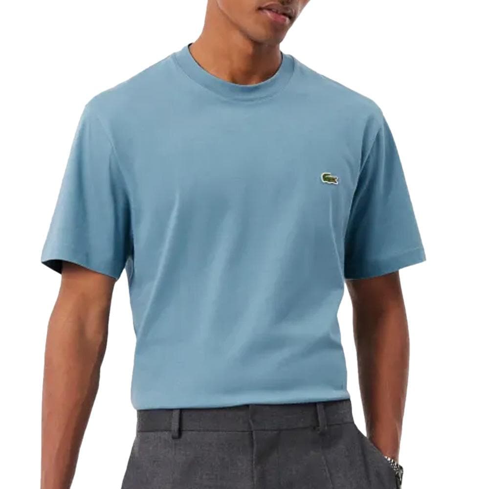 T-Shirt Bleu Homme Lacoste Classic Fit Weight 1