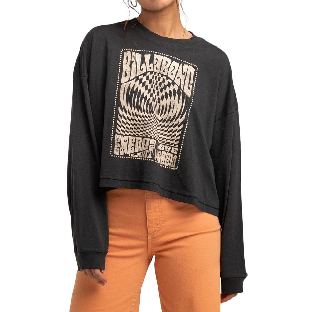 T-Shirt Manches longues Noir Femme Billabong Go With Flow 1