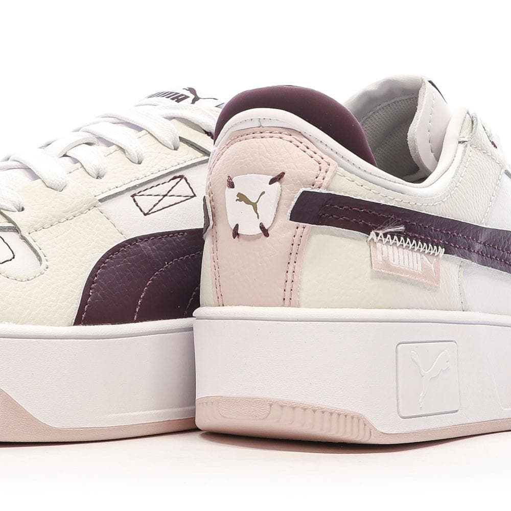 Chaussures Beige/Bordeaux Femme Puma Carina Street VTG 7
