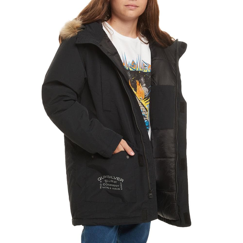 Parka Noir Garçon Quiksilver Gum Heavy 1