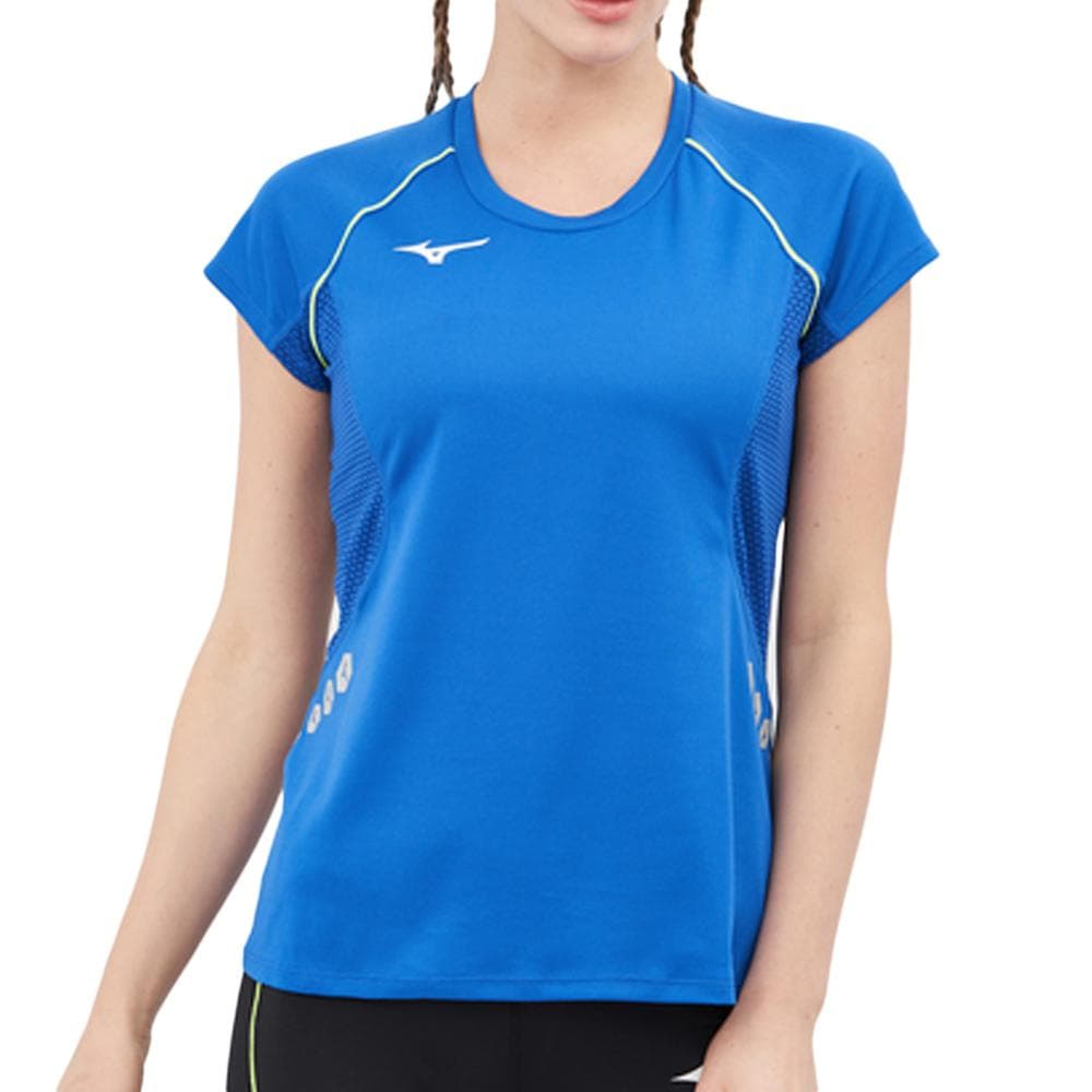 T-Shirt Bleu Femme Mizuno Wos 1