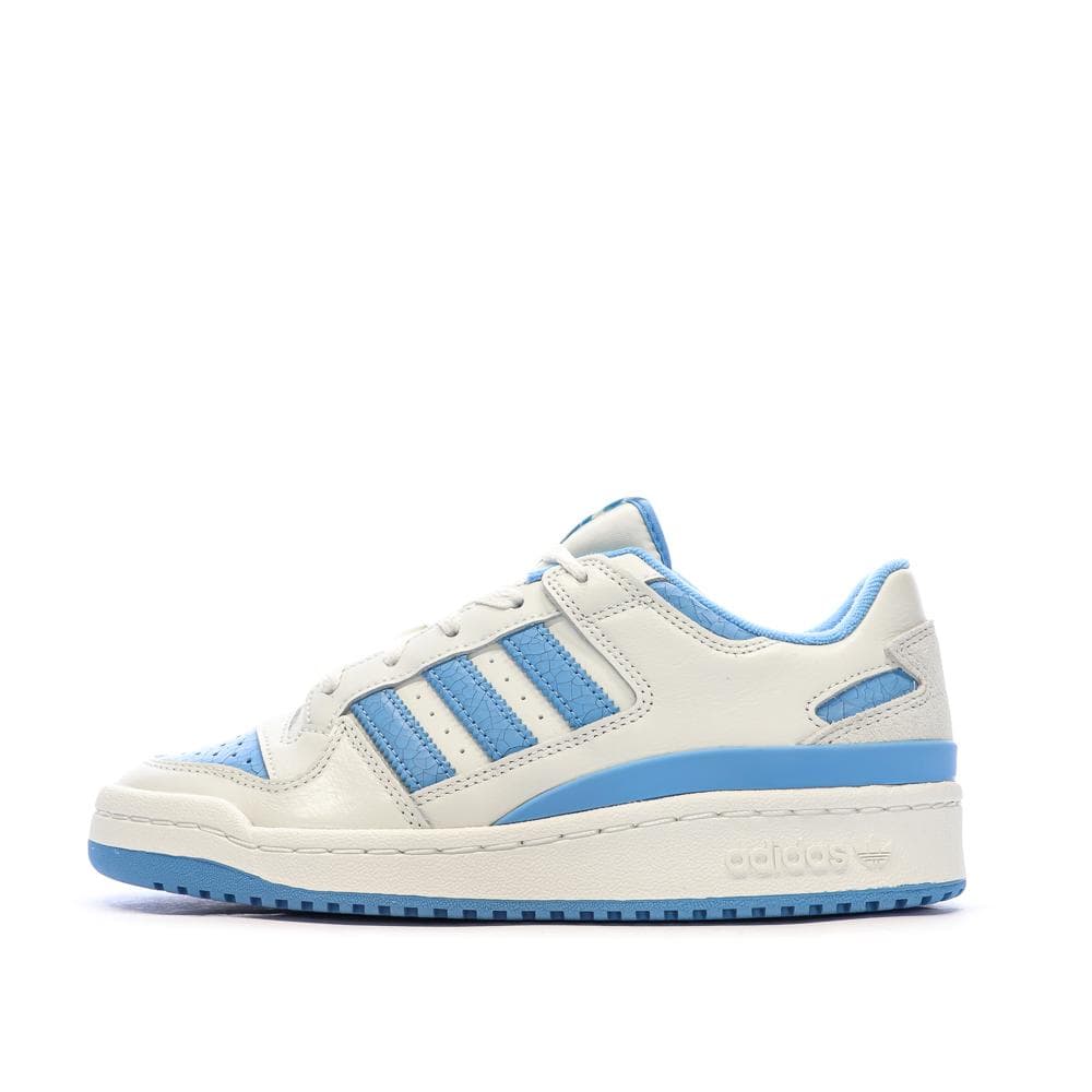 Baskets Blanches/Bleu Homme Adidas Forum 1