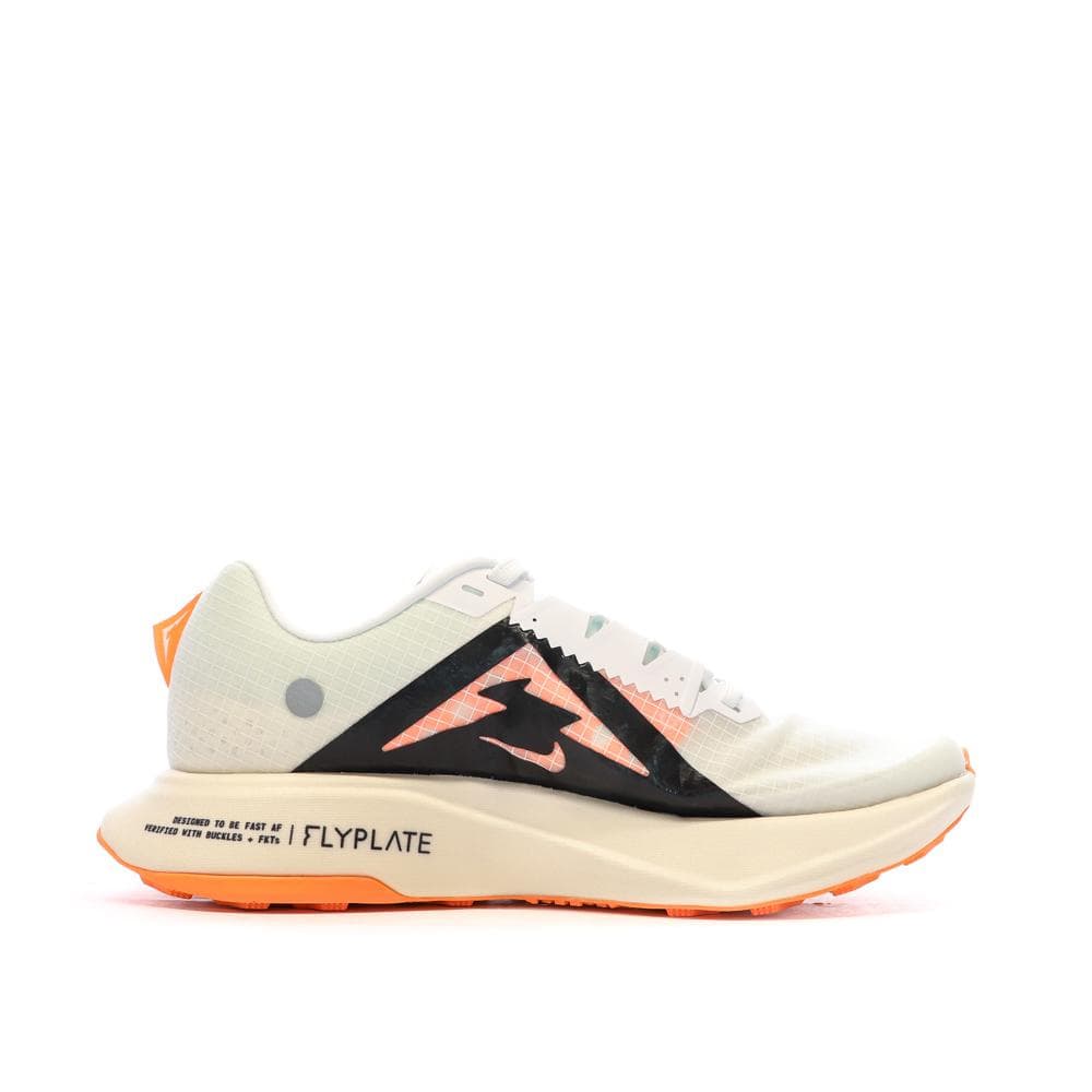 Chaussures de trail Blanches/Noires/Oranges Femme Nike Zoomx Ultrafly 2