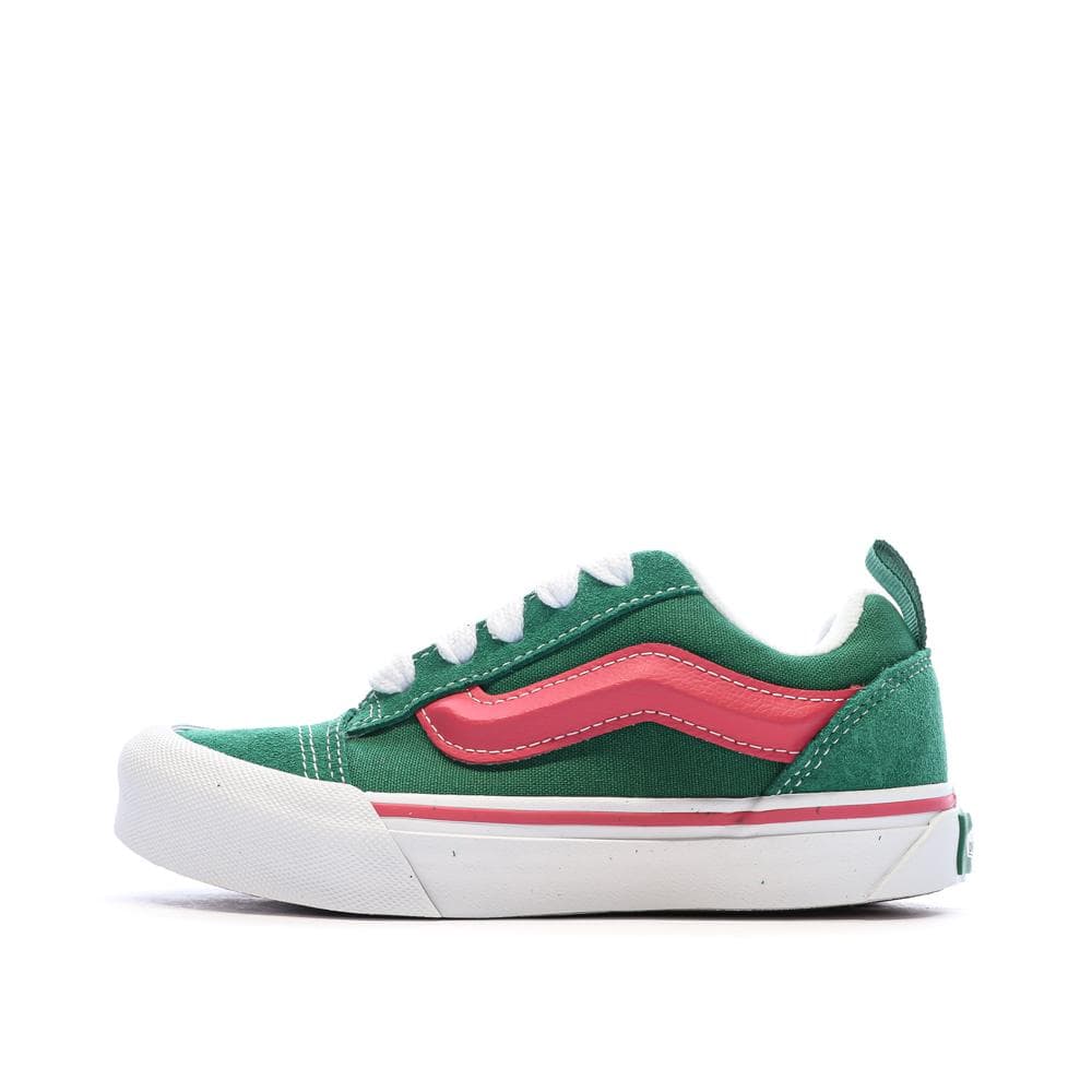 Baskets Verte/Rose Fille Vans Knu Skool 1