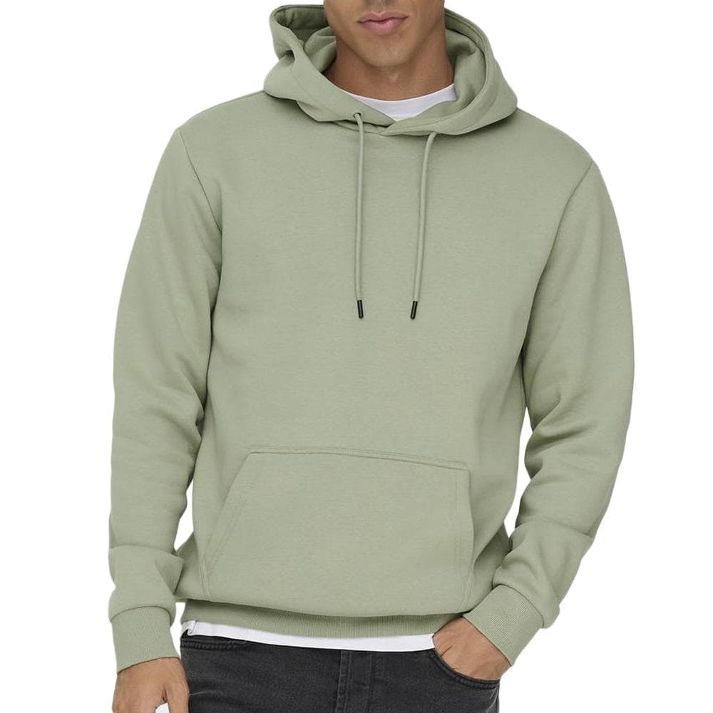 Sweat à Capuche Vert Moyen Homme Only & Sons Ceres 1