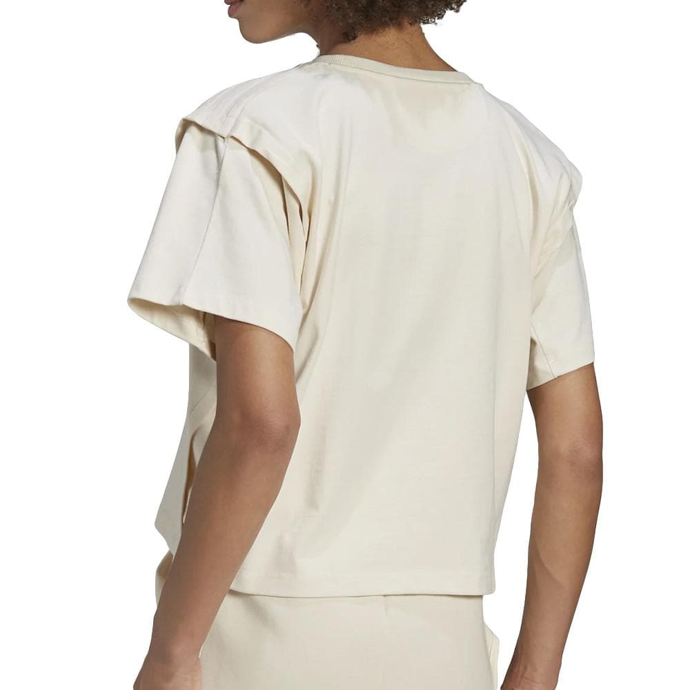 T-shirt Beige Fille Adidas CLEAN 2