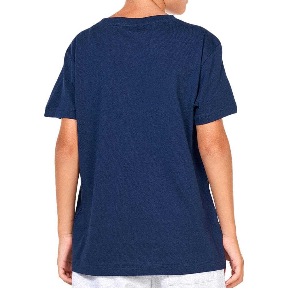T-shirt Marine Garçon Adidas Trefoil 2