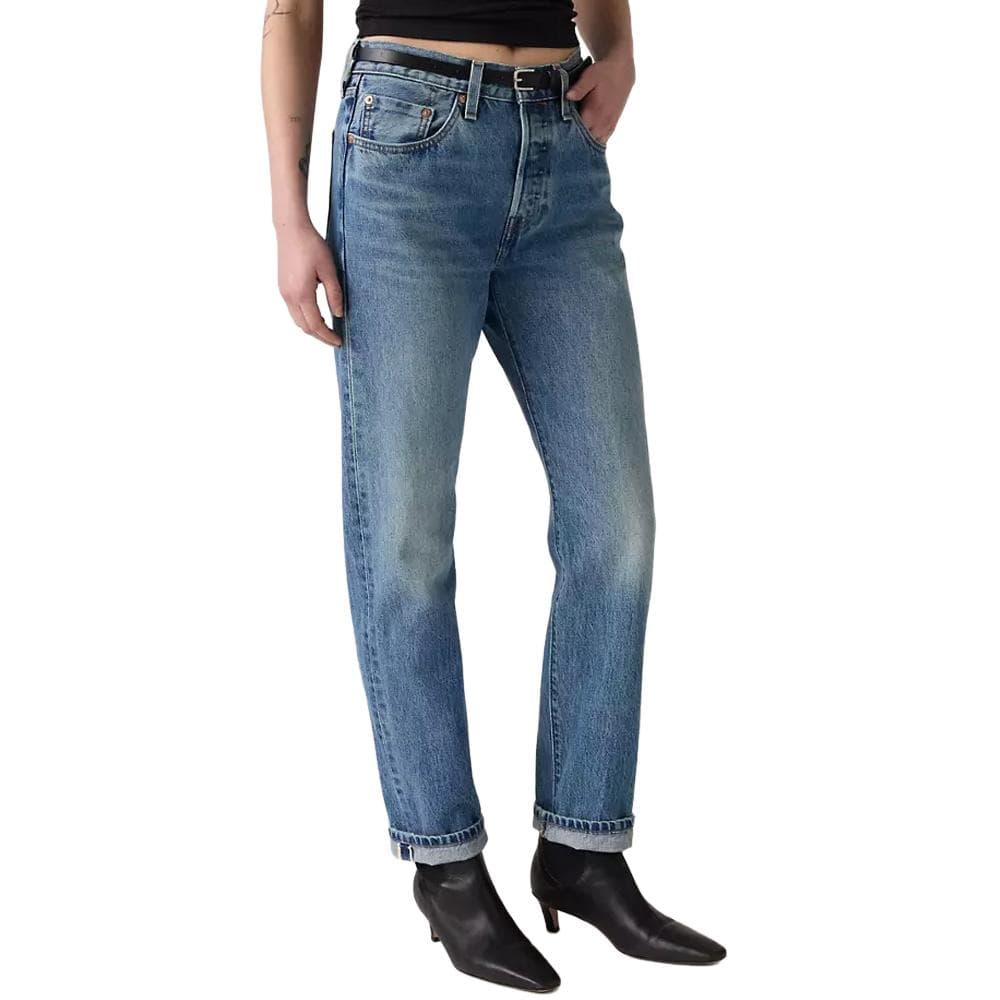 Jean 501 Bleu Femme Levi's Original 12501 1