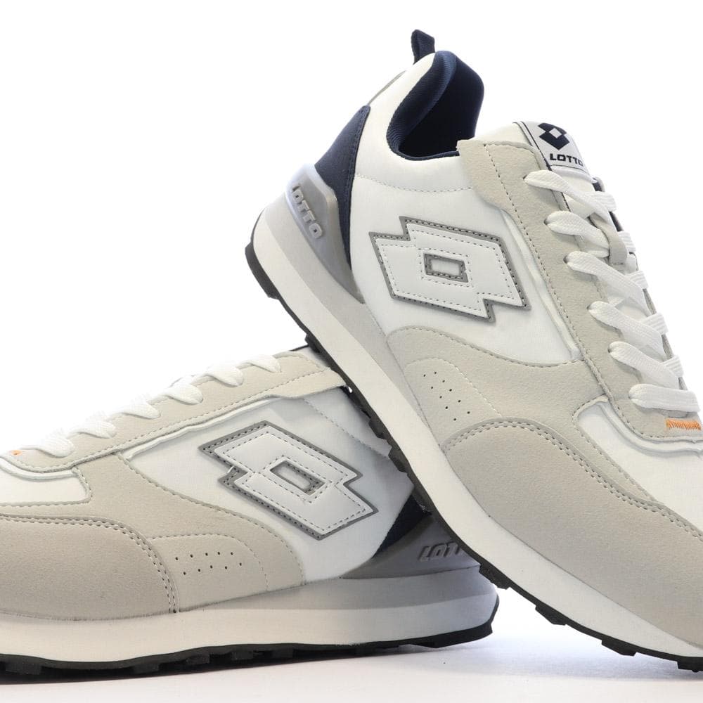 Baskets Blanc/Gris Homme Lotto Twenty 5 7