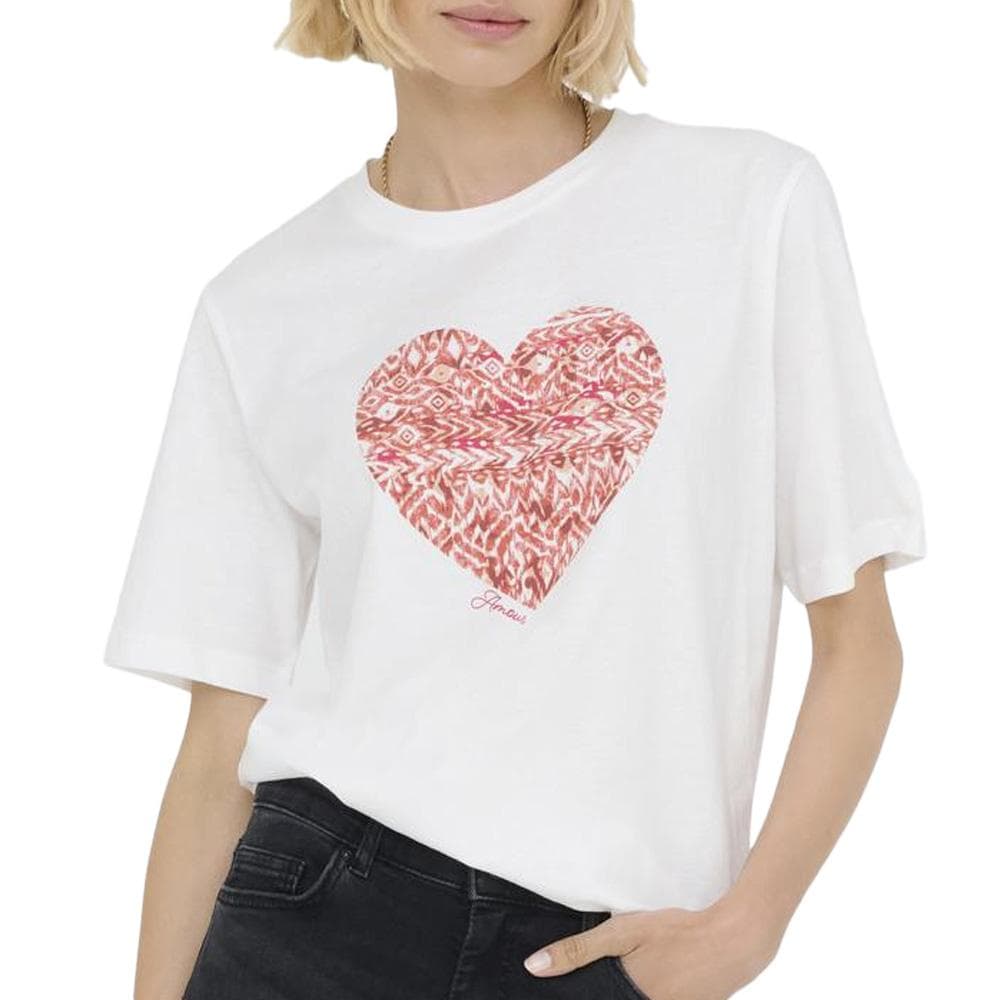 T-shirt Beige Femme JDY Print 1