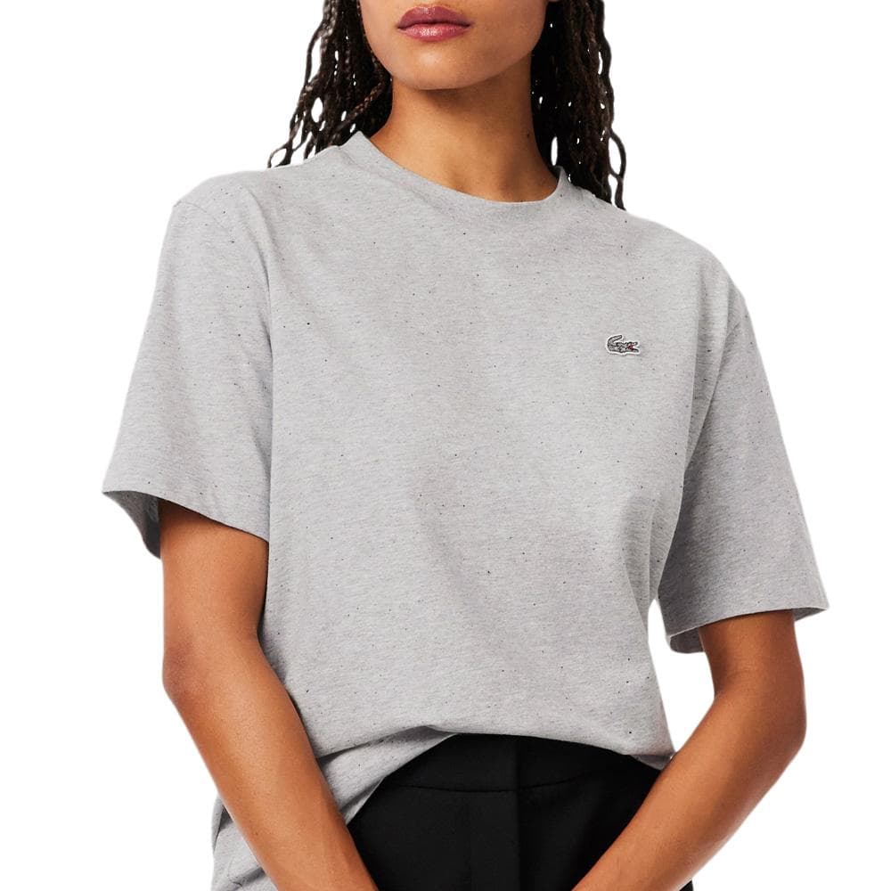 T-Shirt Gris Femme Lacoste T-shirt Relaxed Fit 1