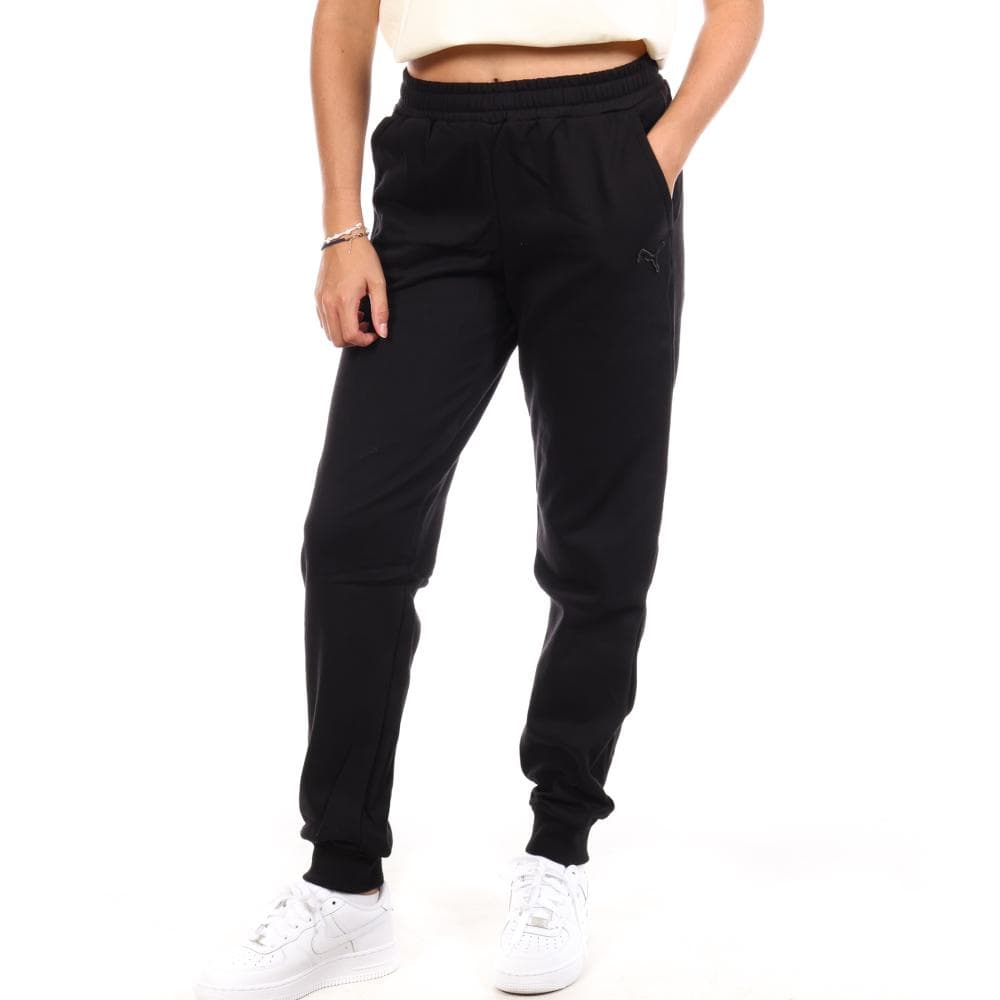 Jogging Noir Femme Puma Embroidery 1