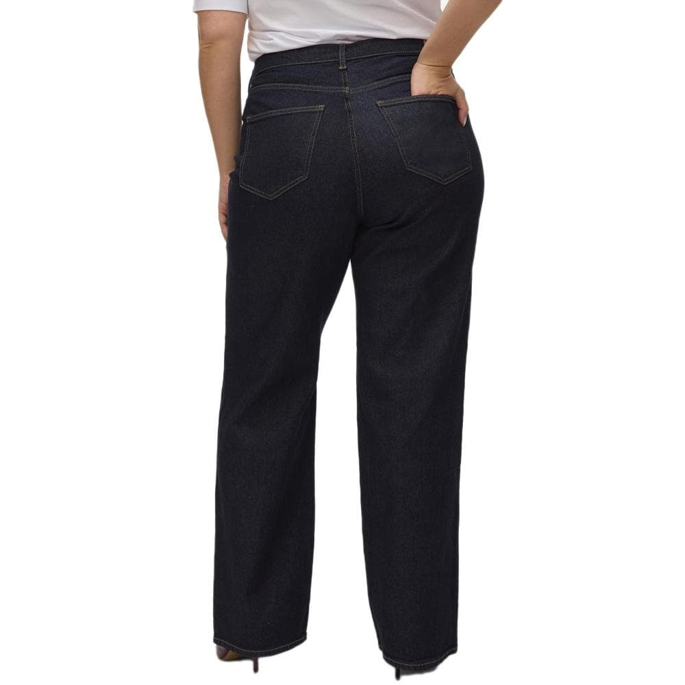 Jean Droit Bleu Foncé Vero Moda Curve Tessa Wide 2