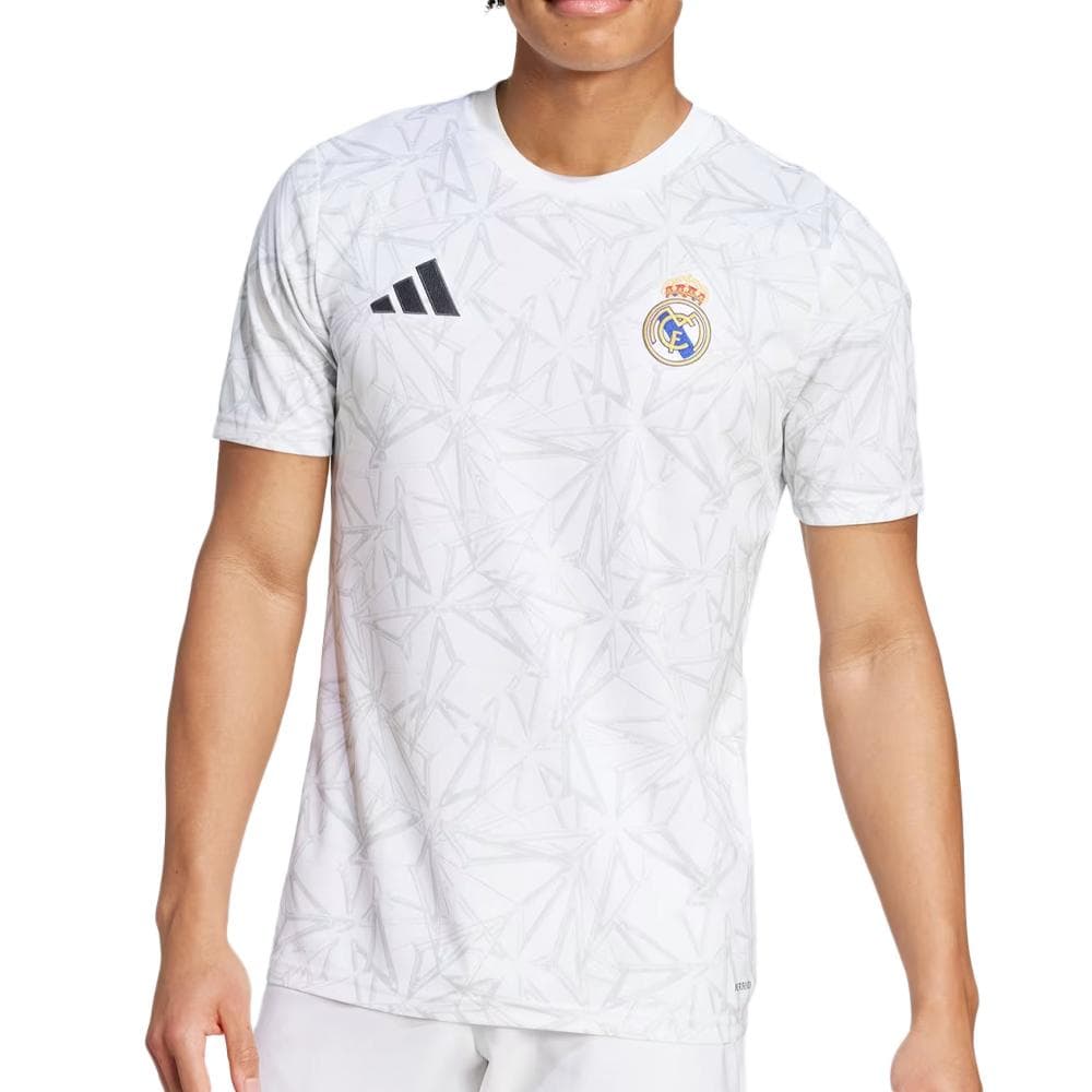 Real Madrid Maillot Prematch Blanc Homme Adidas 24/25 1