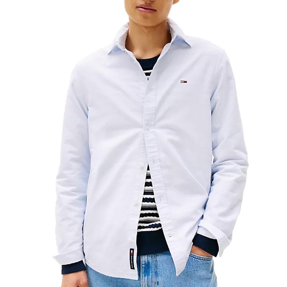 Chemise Bleu Clair Homme Tommy Hilfiger Oxford 1