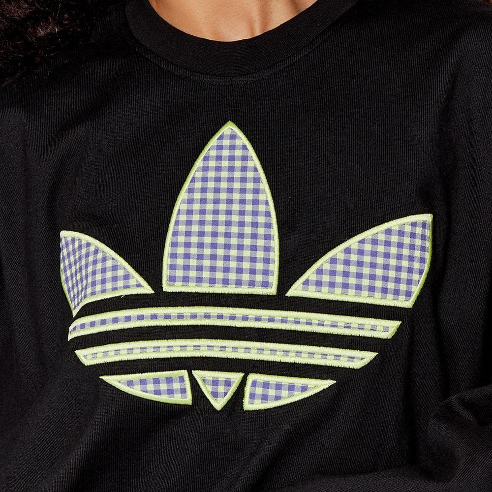Sweat Oversized Noir femme Adidas Trèfle 3