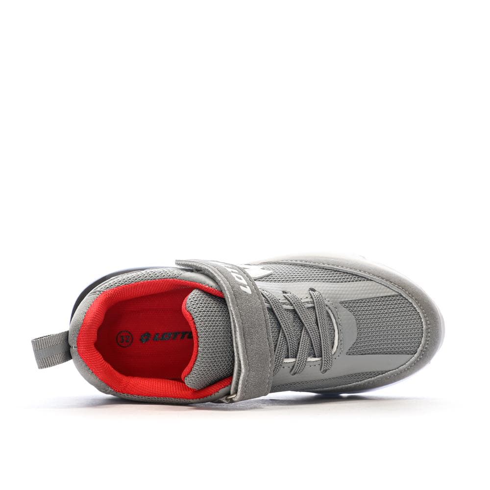 Baskets Grises/Blanches Garçon Lotto Novara 4