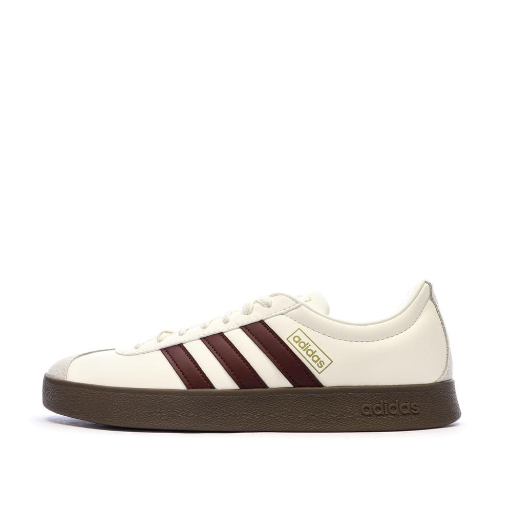 Baskets Beiges/Rouges Homme Adidas Vl Court 2.0 1