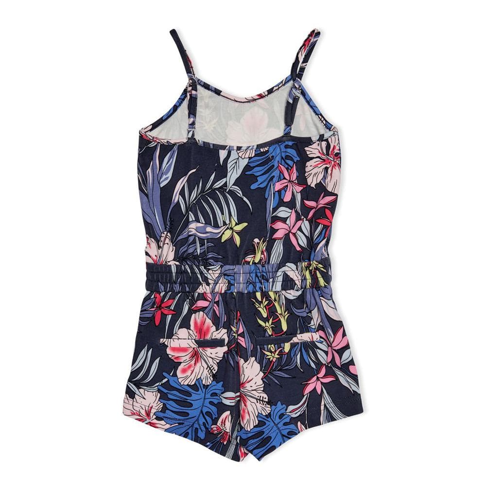 Combishort Bleu à fleurs Fille Kids ONLY Strap Jungle 2