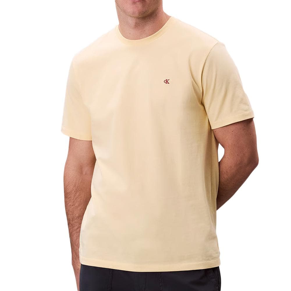 T-shirt Jaune Homme Clavin Klein Smooth 1