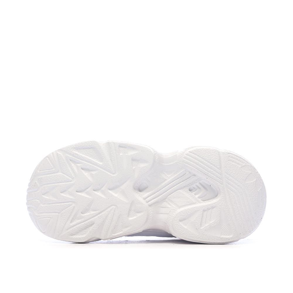 Baskets Blanches/Roses Fille Adidas Falcon El 5
