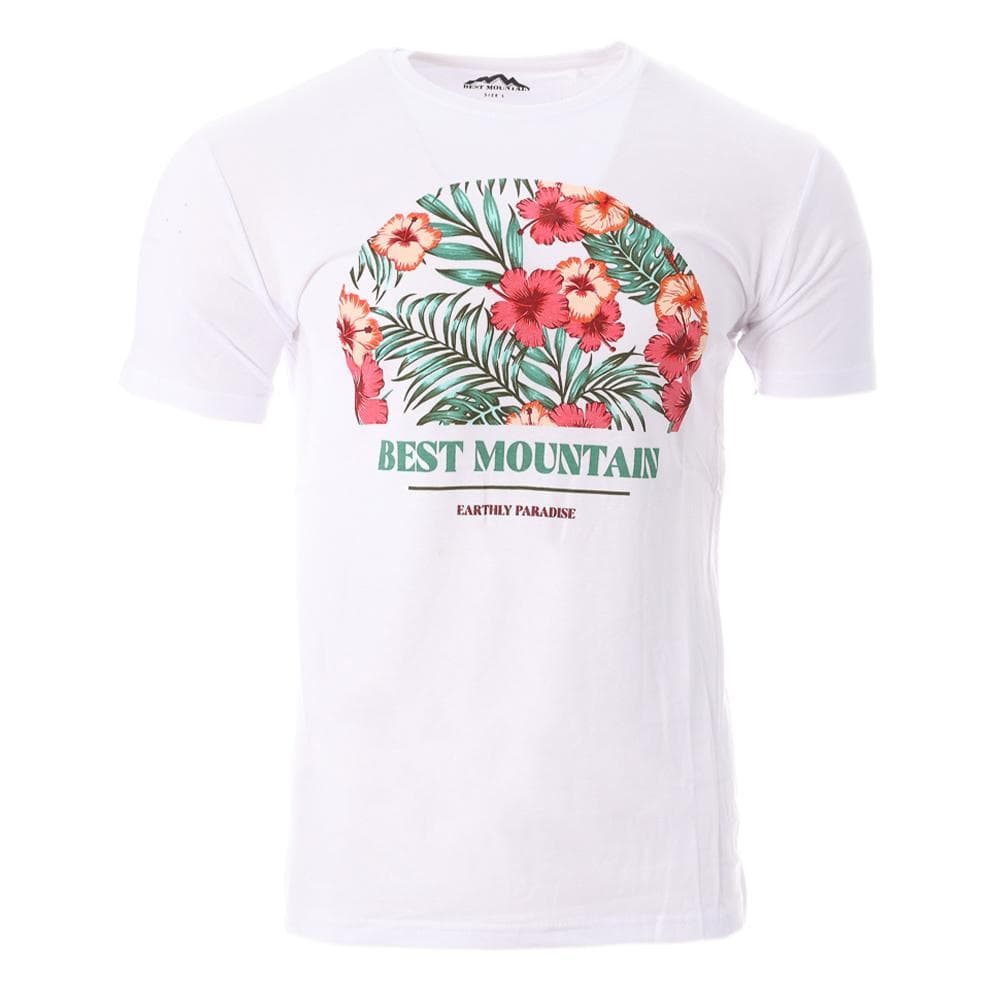 T-shirt Blanc Homme Best Mountain 1016 1