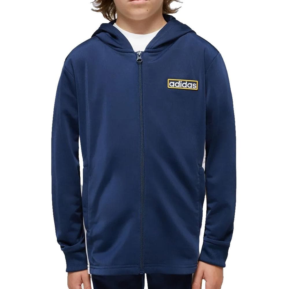Sweat Zippé Marine Garçon Adidas Hoodie 1