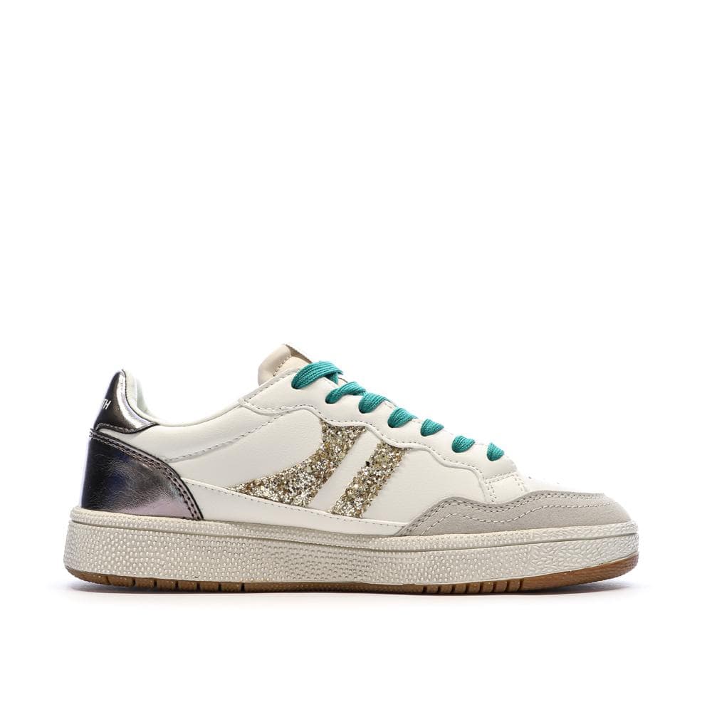 Baskets Ecru/Or Femme Teddy Smith 120598 2