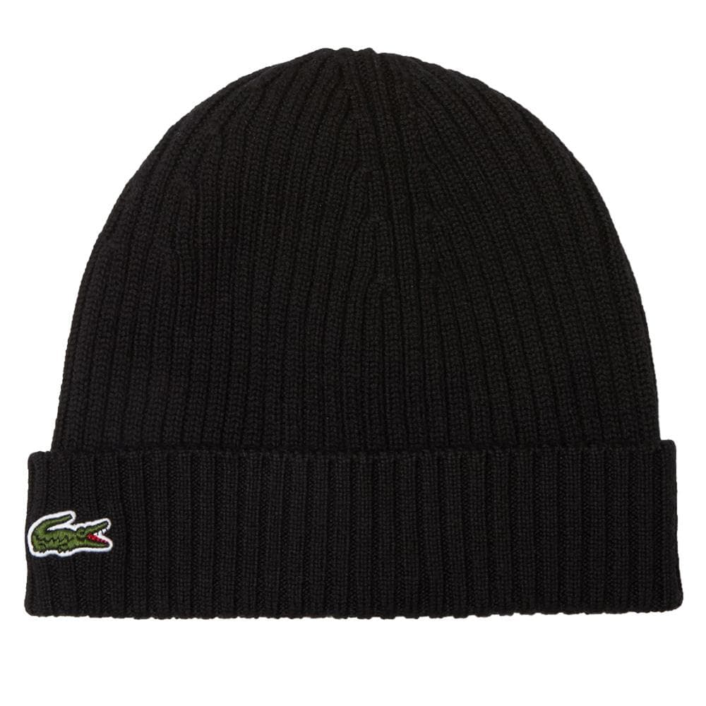 Bonnet Noir Homme Lacoste hjm 1