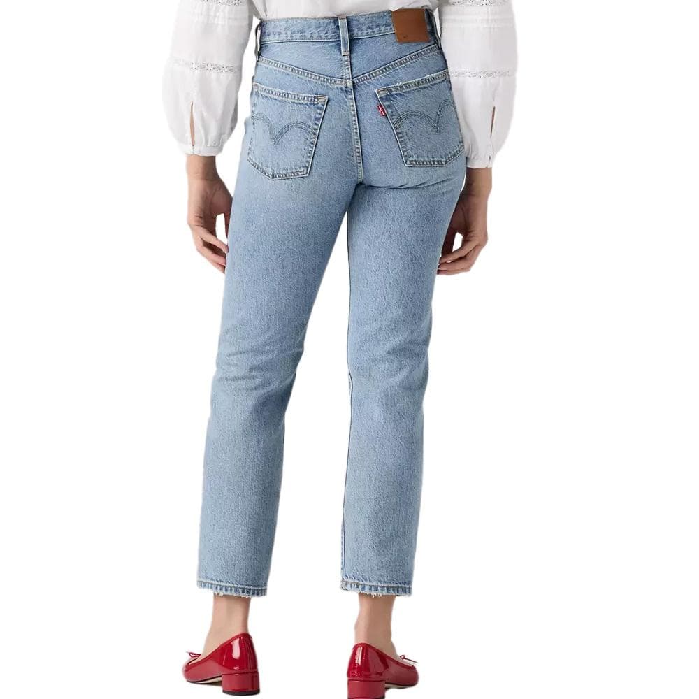 Jean Bleu délavé Femme Levi's Cropped Lightweight Med Indig 2