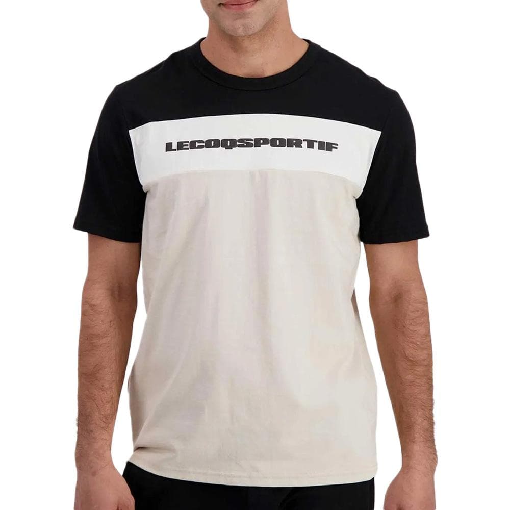 T-Shirt Noir/Beige Homme Le Coq Sportif Contemporain N°2 1