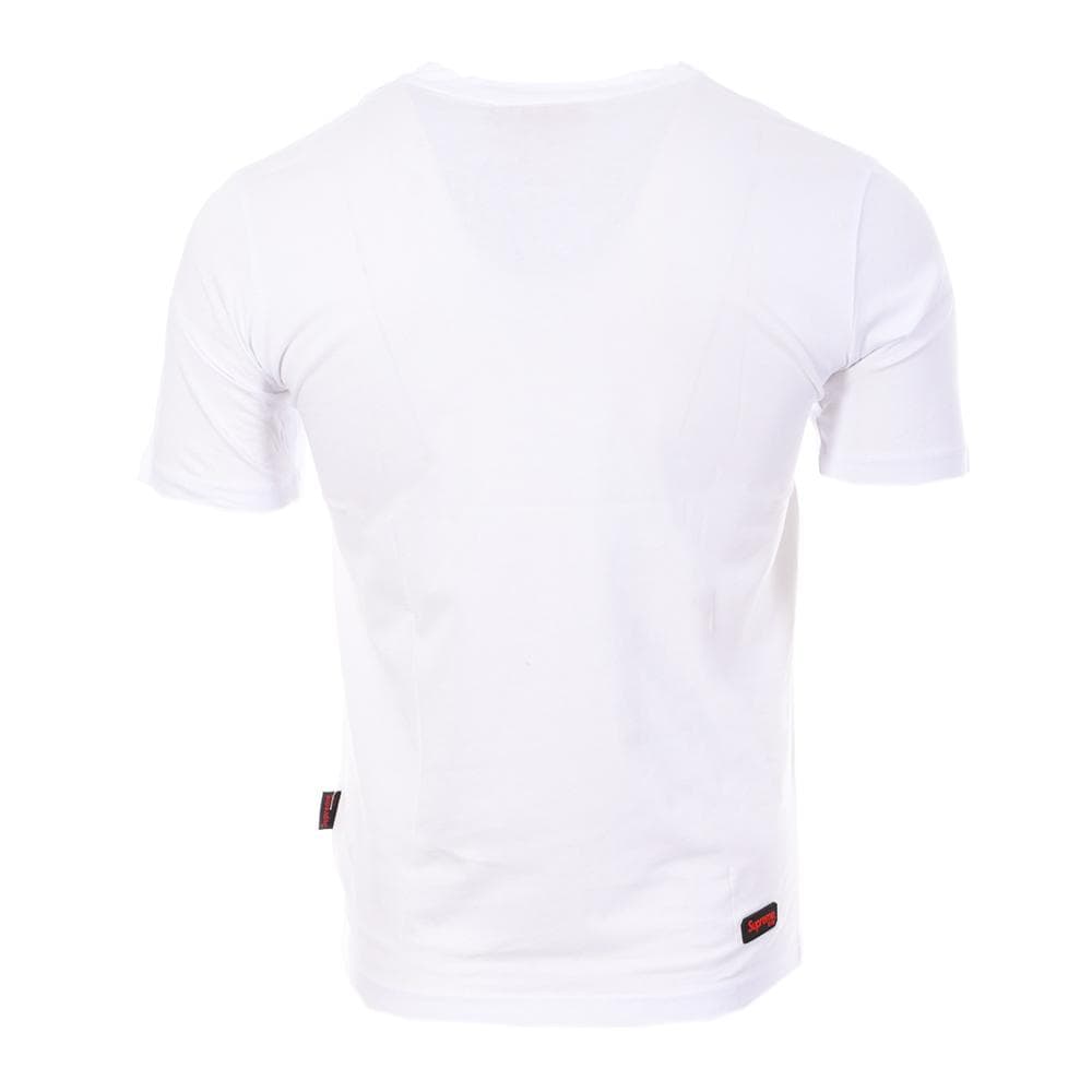 T-shirt Blanc/Bleu Homme Supreme Grip Italfigo 2