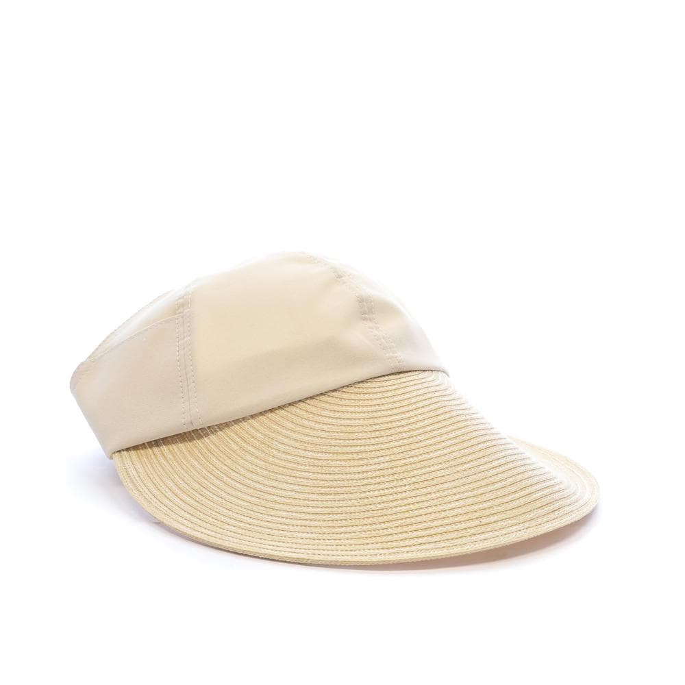 Chapeau Visière Beige Femme Via Lorenzo Naturel 2