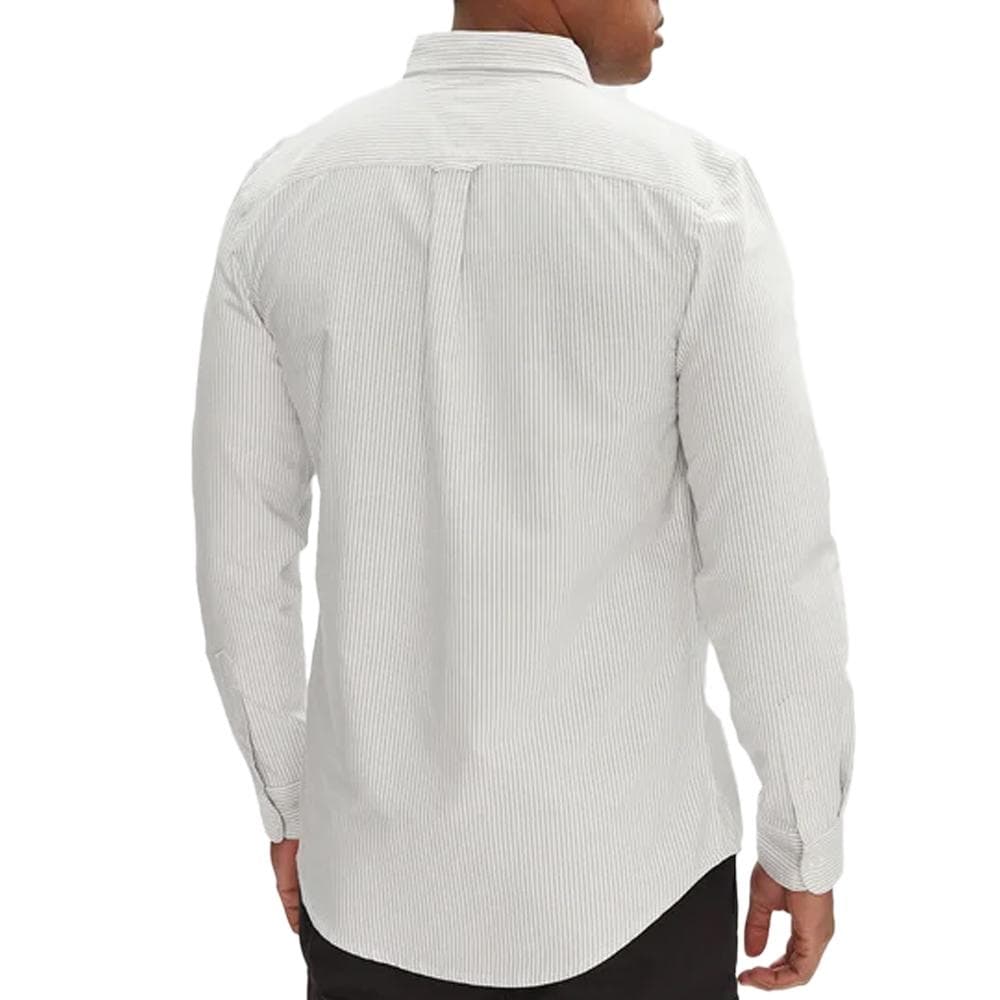 Chemise Rayures Blanc/Gris Homme Tommy Hilfiger Stripe Oxfo 2