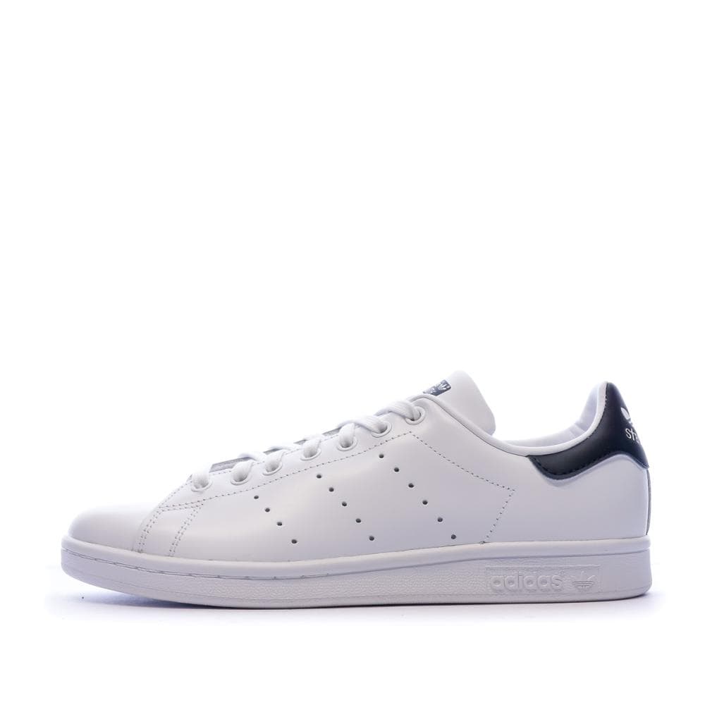 Baskets Stan Smith Blanches/Marines Homme Adidas M20325 1