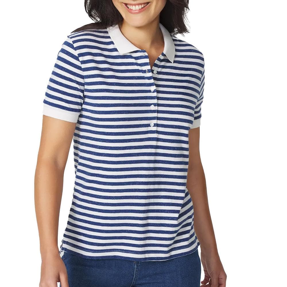 Polo Bleu/Blanc Femme TBS ADIOLPOL 1