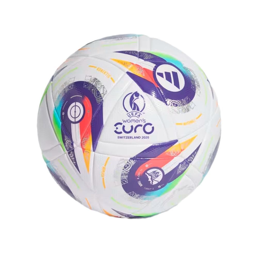Ballon de Football Blanc Adidas Femme EURO25 LGE - Taille 1