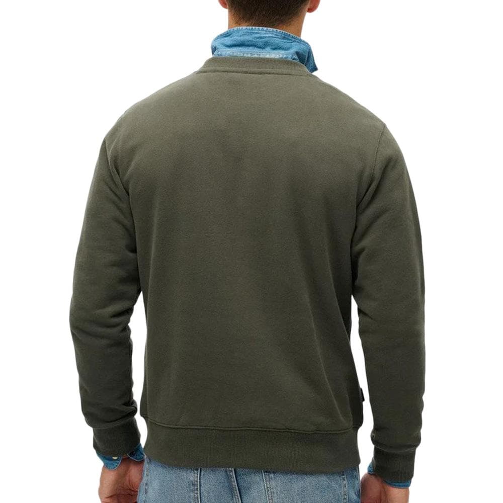 Sweat Kaki Homme Superdry Essential Logo Crew 2